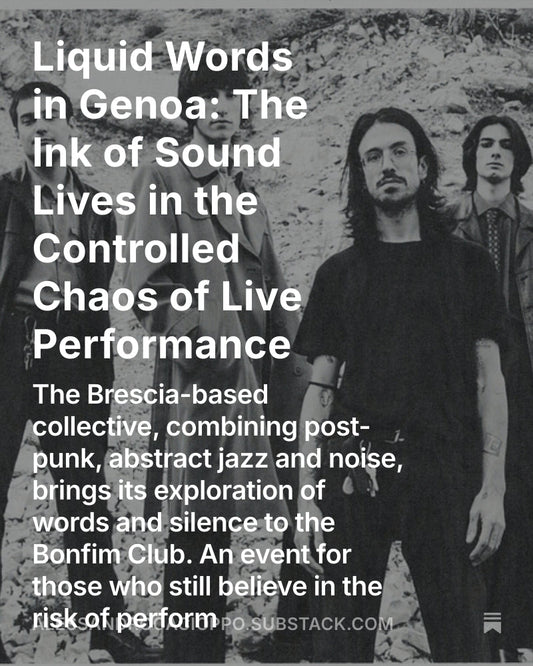 Liquid Words Live a Genova: L’Inchiostro del Suono Vive nel Caos Controllato
